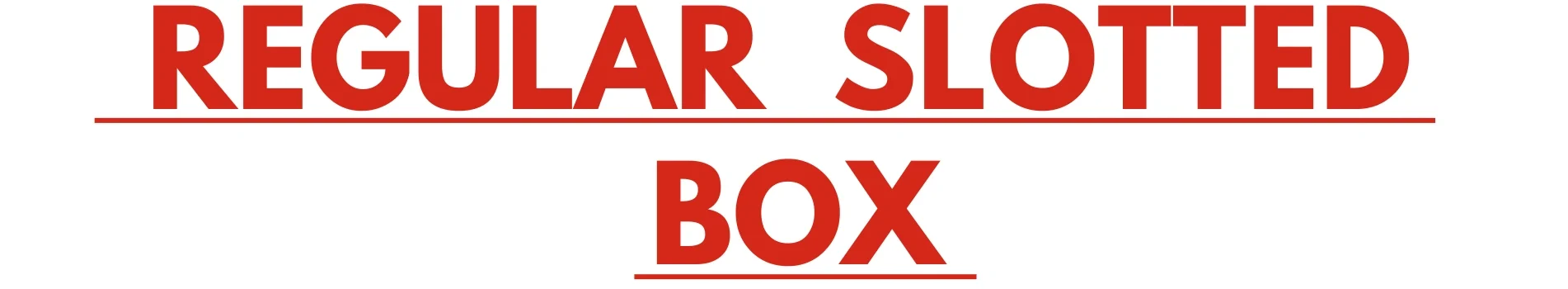 Regular Slotted Cartons World Standard Cartons